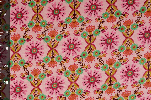 Jogging Alpenfleece Robin Flowers Light Pink