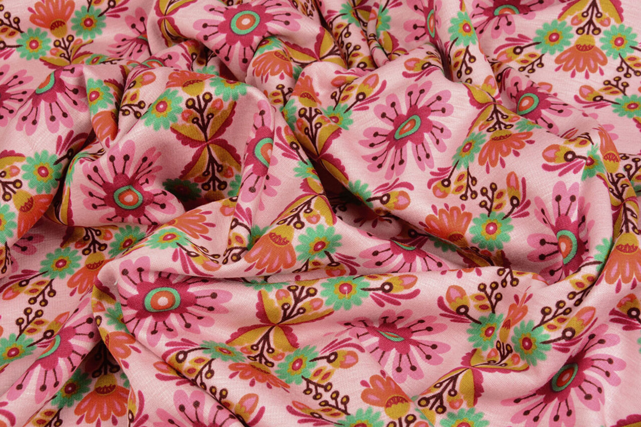 Jogging Alpenfleece Robin Flowers Light Pink