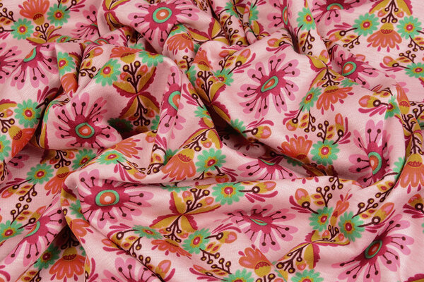 Jogging Alpenfleece Robin Flowers Light Pink