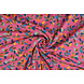 Tejido de Sudadera de Polar Alpino Wende Hojas Fucsia Tejido de Sudadera de Polar Alpino Wende Hojas Fucsia