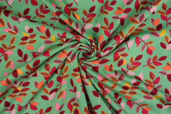 Jogging Alpenfleece Wende Bladeren Groen