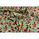 Tejido de Sudadera de Polar Alpino Wende Hojas Verde Tejido de Sudadera de Polar Alpino Wende Hojas Verde