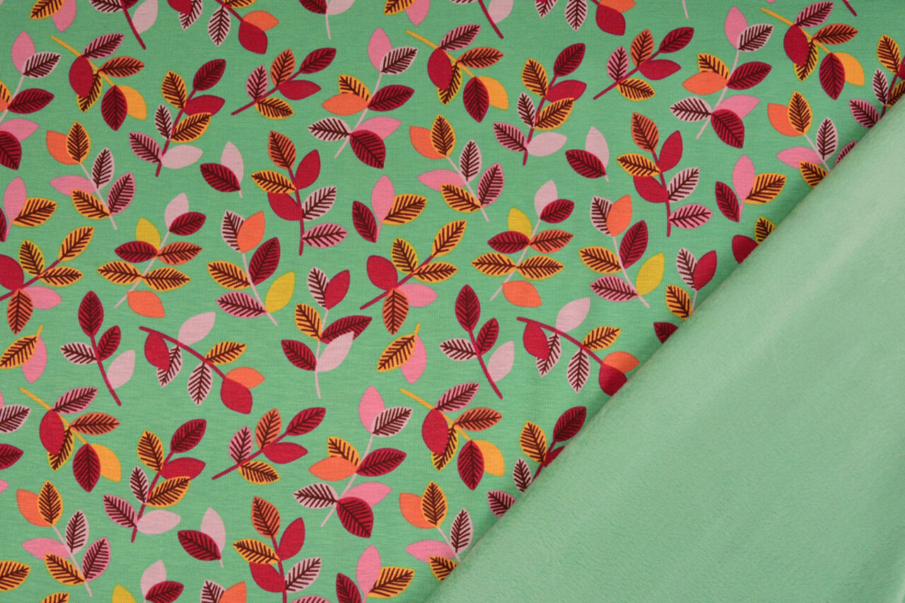 Jogging Alpenfleece Wende Leaves Green Jogging Alpenfleece Wende Leaves Green