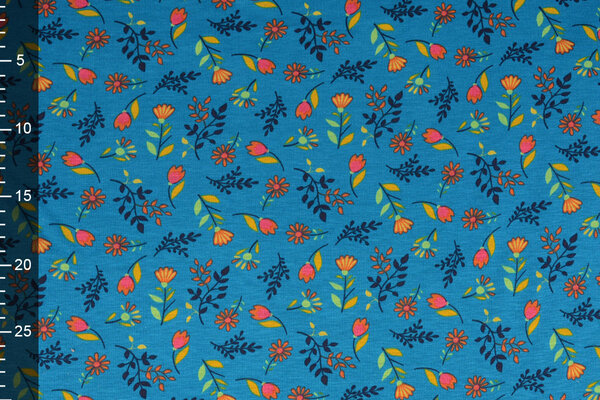 Sweat Polaire Alpine Reva Fleurs Bleu Sweat Polaire Alpine Reva Fleurs Bleu
