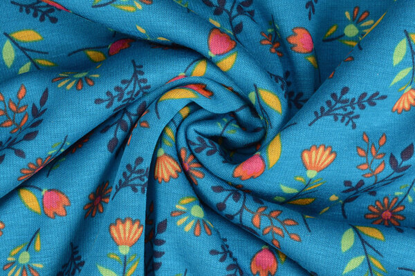 Jogging Alpenfleece Reva Bloemen Blauw