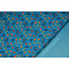 Tejido de Sudadera de Polar Alpino Reva Flores Azul Tejido de Sudadera de Polar Alpino Reva Flores Azul