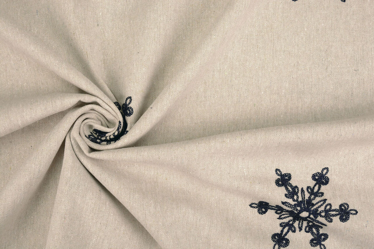 Linnen Katoen Geborduurd Isra