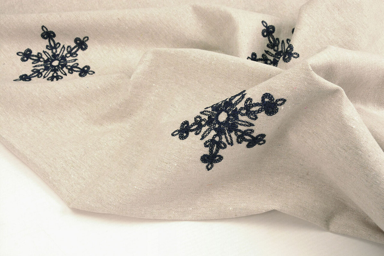 Linnen Katoen Geborduurd Isra