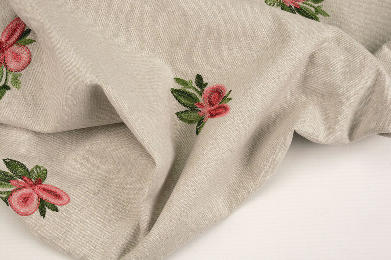 Linen Cotton Embroidered Kyria
