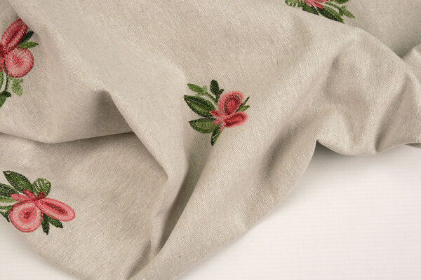 Linen Cotton Embroidered Kyria