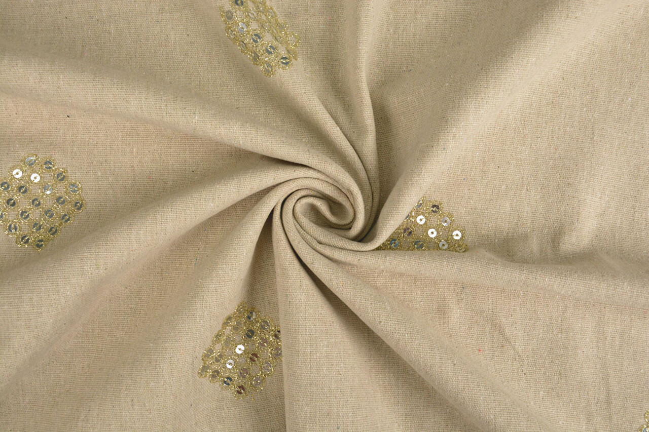 Linen Cotton Embroidered Sequins Lux Linen Cotton Embroidered Sequins Lux