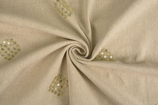 Linen Cotton Embroidered Sequins Lux Linen Cotton Embroidered Sequins Lux