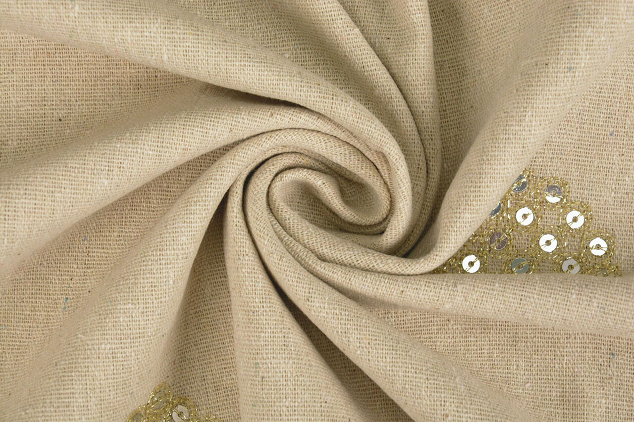 Linen Cotton Embroidered Sequins Lux Linen Cotton Embroidered Sequins Lux