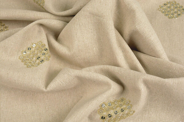 Linen Cotton Embroidered Sequins Lux Linen Cotton Embroidered Sequins Lux