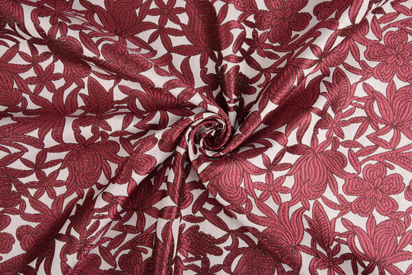 Brocado Edwina Rojo Vino Brocado Edwina Rojo Vino