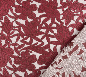 Brokaat Edwina Wijnrood Brokaat Edwina Wijnrood