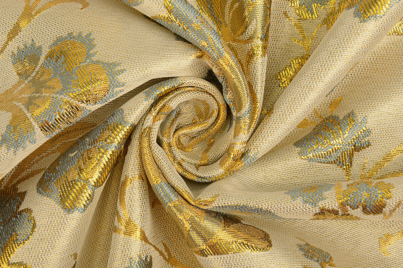 Brocado Tanya Denim Dorado