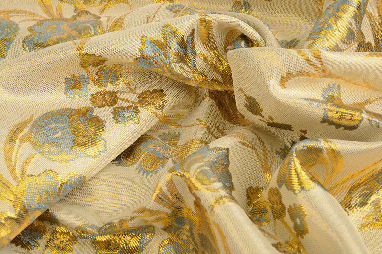 Brocado Tanya Denim Dorado