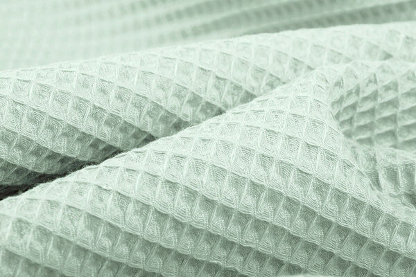 Oeko-Tex®  Wafel Katoen Licht Oud Groen Oeko-Tex®  Wafel Katoen Licht Oud Groen