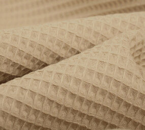 Oeko-Tex®  Waffelpiqué Baumwolle Sand Oeko-Tex®  Waffelpiqué Baumwolle Sand