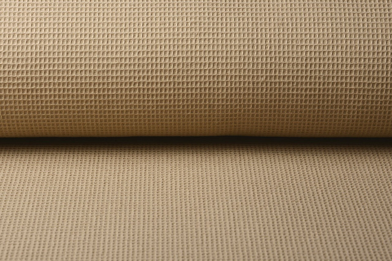 Oeko-Tex®  Mini Wafel Katoen Zand Oeko-Tex®  Mini Wafel Katoen Zand