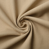 Oeko-Tex®  Mini Waffelpiqué Baumwolle Sand Oeko-Tex®  Mini Waffelpiqué Baumwolle Sand