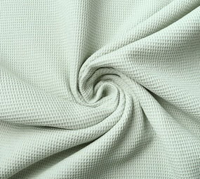 Oeko-Tex®  Mini Waffle Pique Fabric Light Old Green Oeko-Tex®  Mini Waffle Pique Fabric Light Old Green