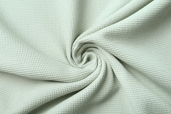 Oeko-Tex®  Mini Waffelpiqué Baumwolle Hell Altgrün Oeko-Tex®  Mini Waffelpiqué Baumwolle Hell Altgrün
