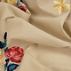 100% Cotton Voile Embroidered Rosy Sand