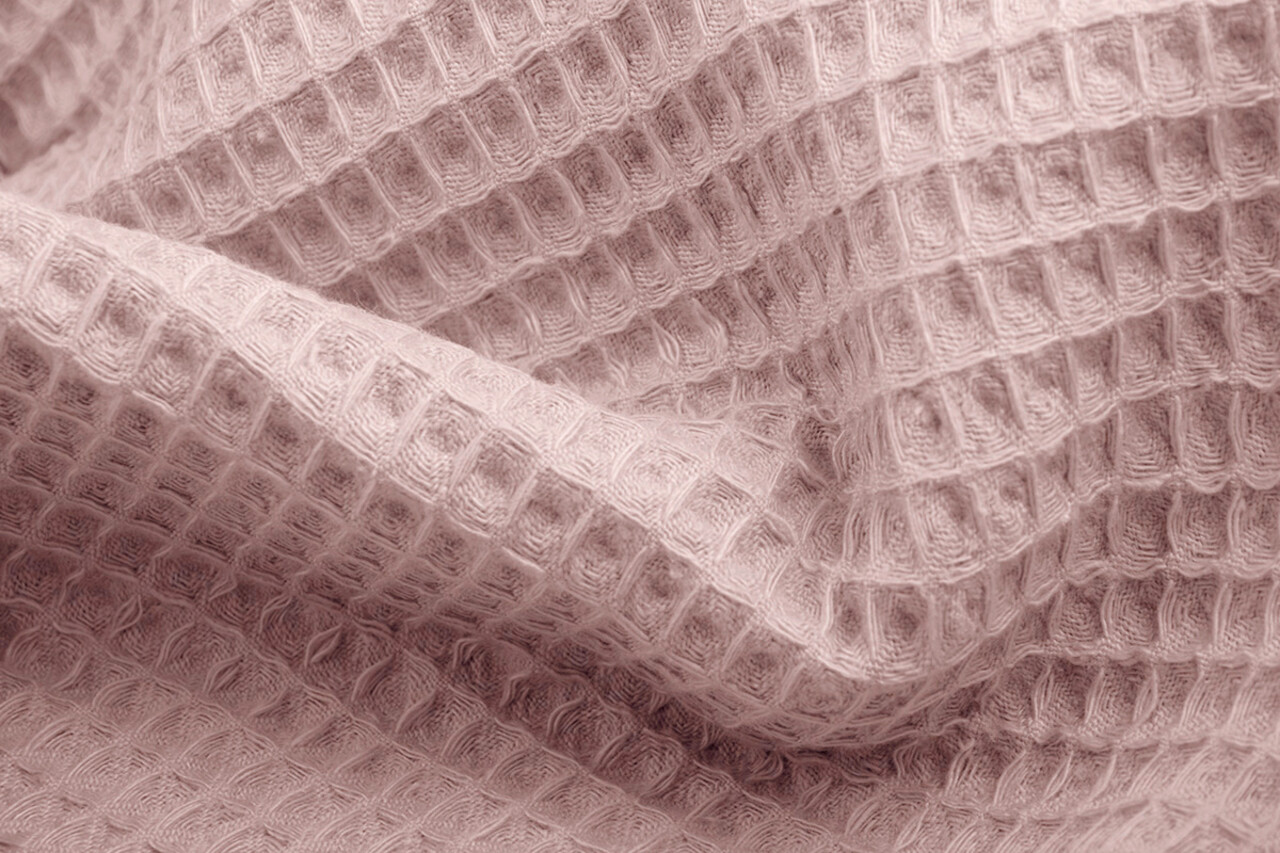 Oeko-Tex®  Cotone a Nido D’ape Rosa Antico