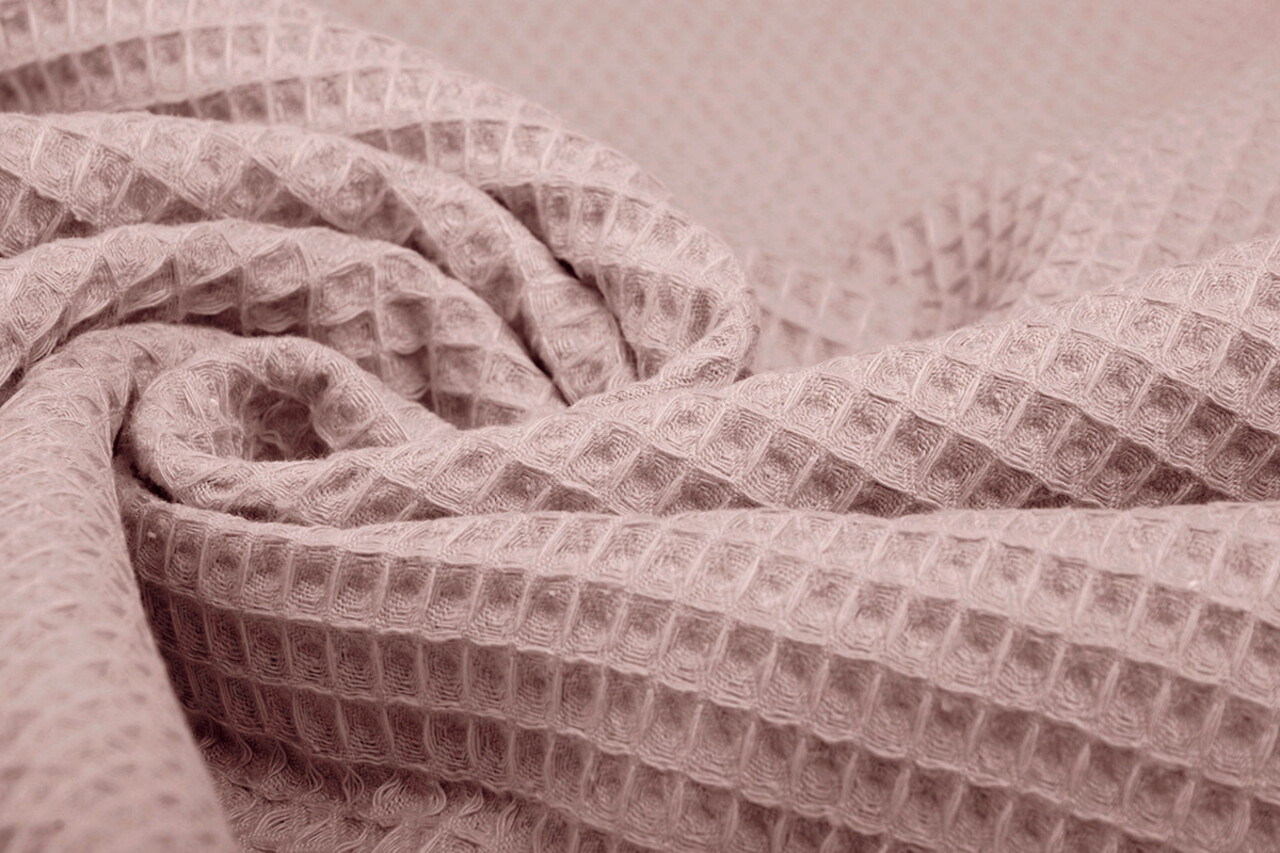 Oeko-Tex®  Waffelpiqué Baumwolle Altrosa Oeko-Tex®  Waffelpiqué Baumwolle Altrosa