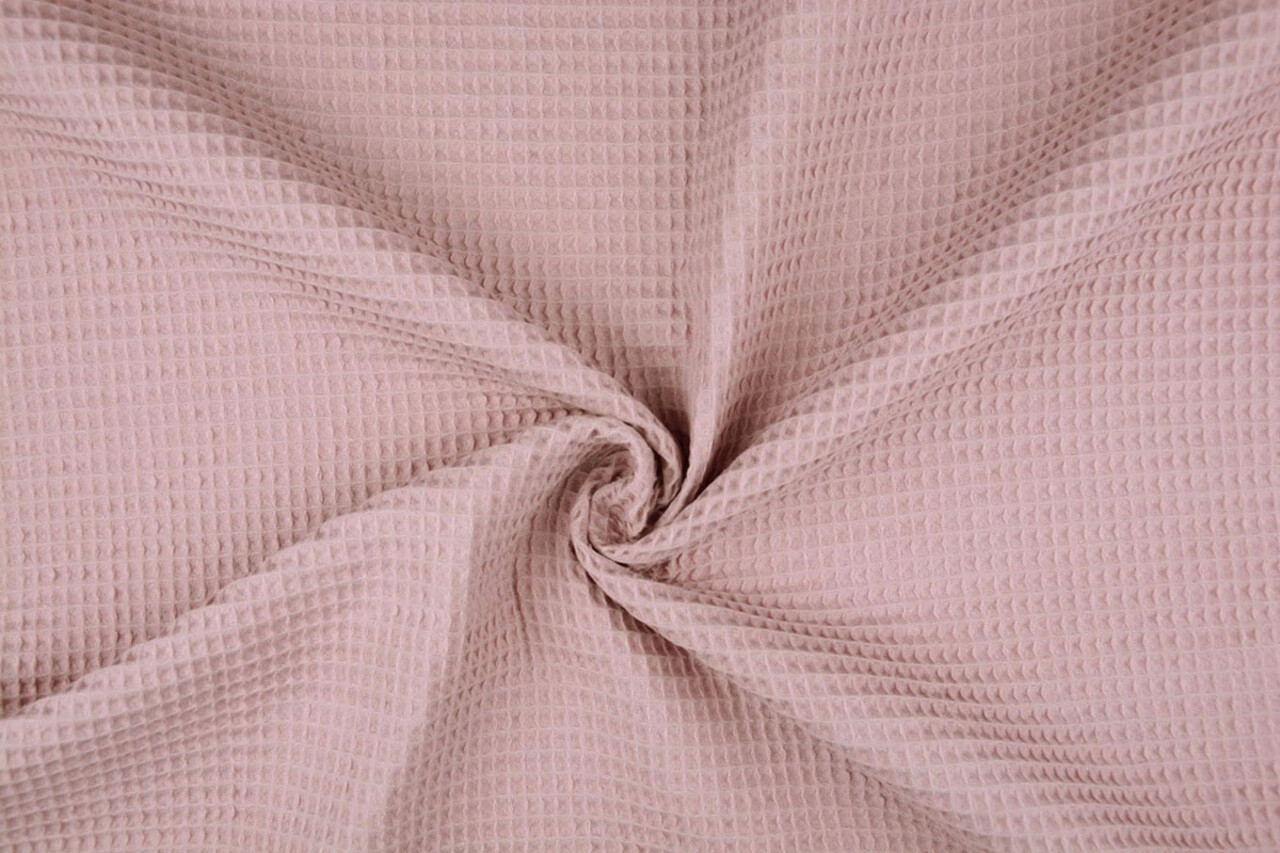 Oeko-Tex®  Wafel Katoen Oud roze Oeko-Tex®  Wafel Katoen Oud roze