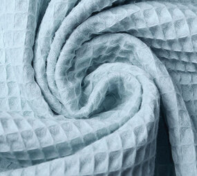 Oeko-Tex®  Waffelpiqué Baumwolle Baby Blau