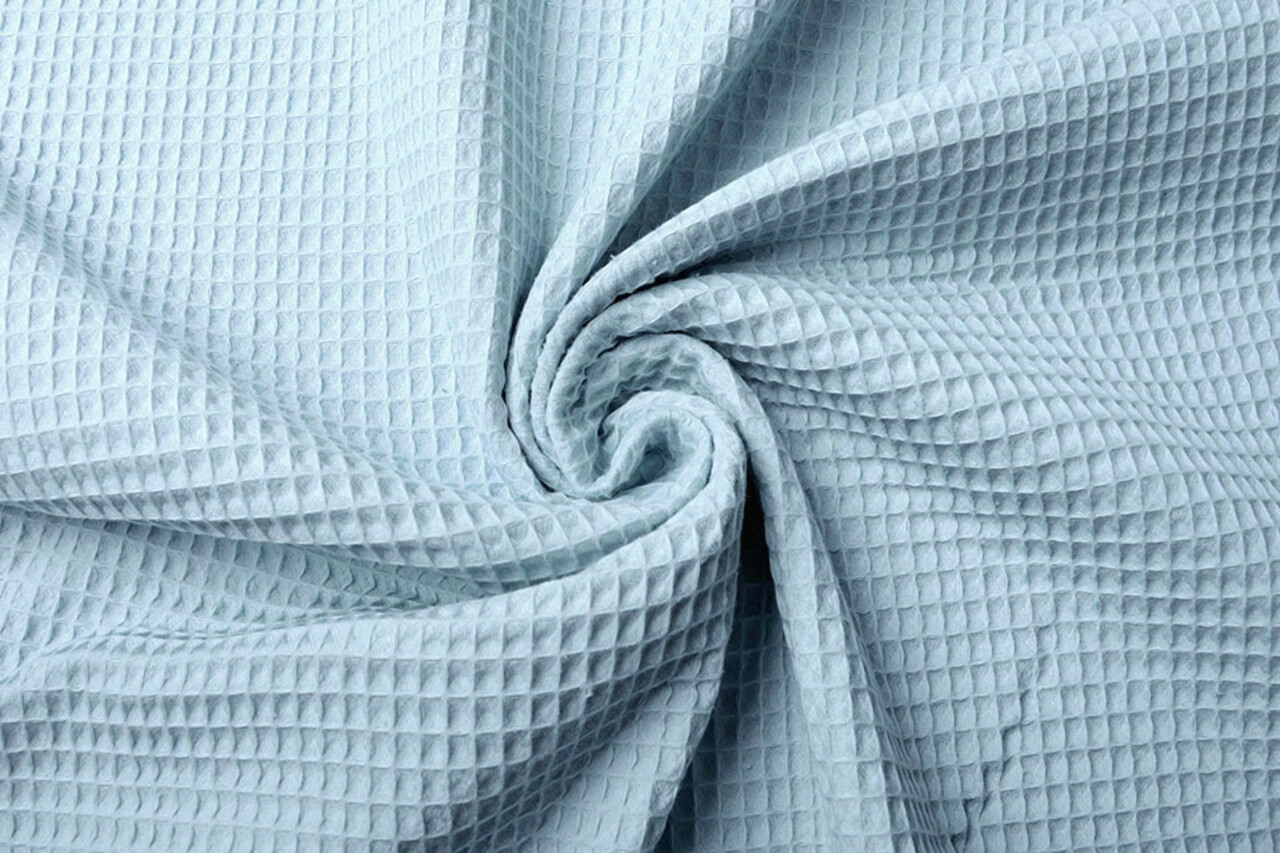Oeko-Tex®  Waffle Pique Fabric Baby Blue