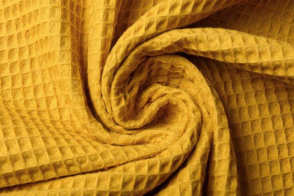 Oeko-Tex®  Waffelpiqué Baumwolle Ocker