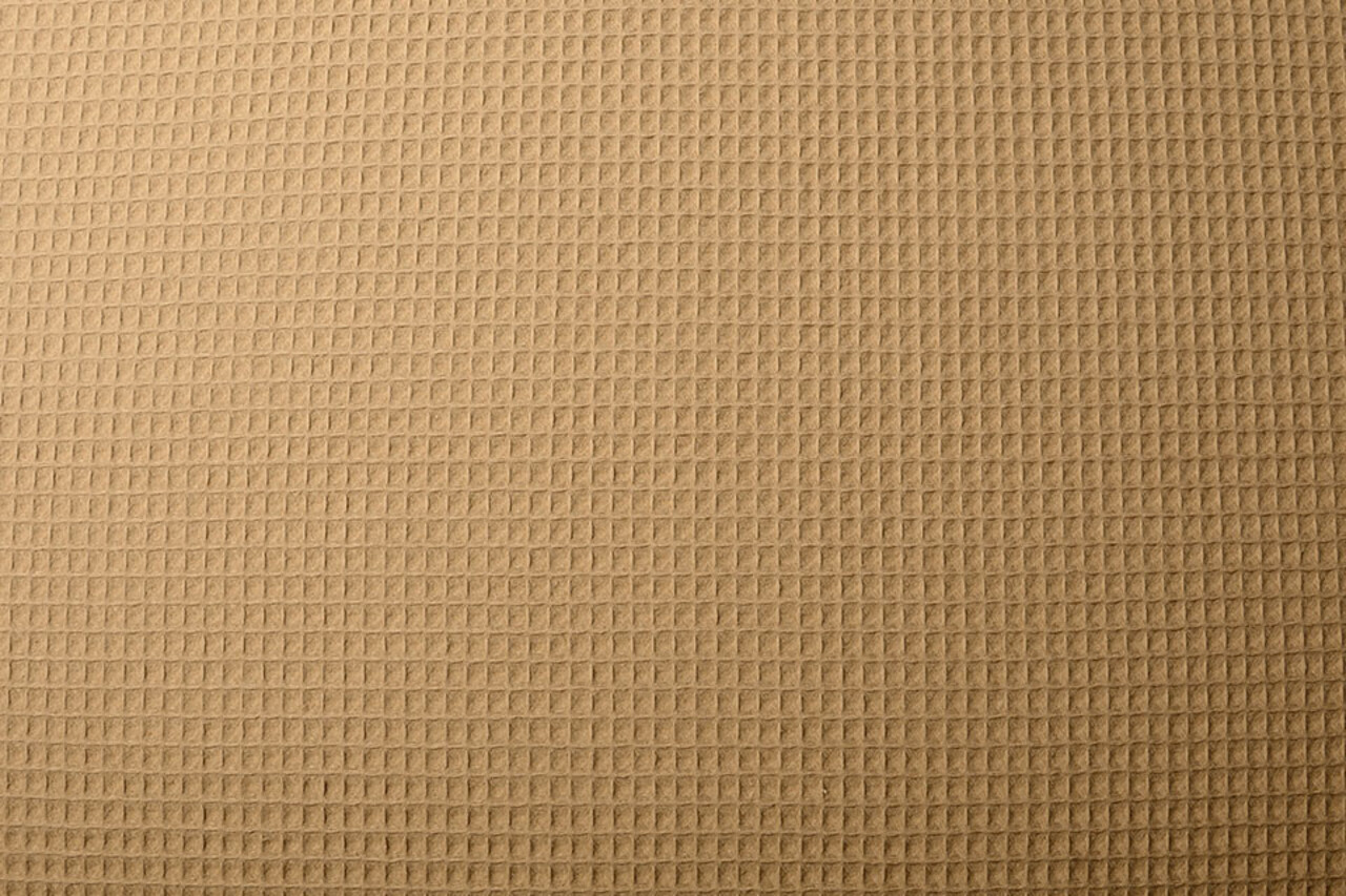 Oeko-Tex®  Waffle Pique Fabric Mocha Brown