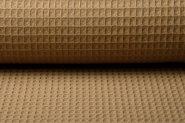 Oeko-Tex®  Waffle Pique Fabric Mocha Brown