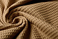 Waffle Pique Fabric Mocha Brown Waffle Pique Fabric Mocha Brown