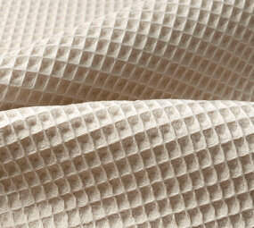 Oeko-Tex®  Cotone a Nido D’ape Chiaro Beige