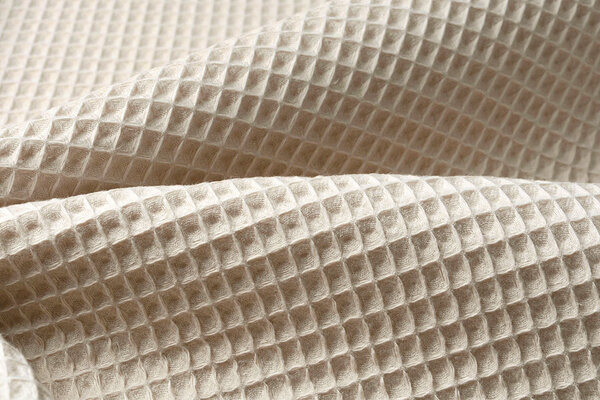 Oeko-Tex®  Wafel Katoen Licht Beige Oeko-Tex®  Wafel Katoen Licht Beige