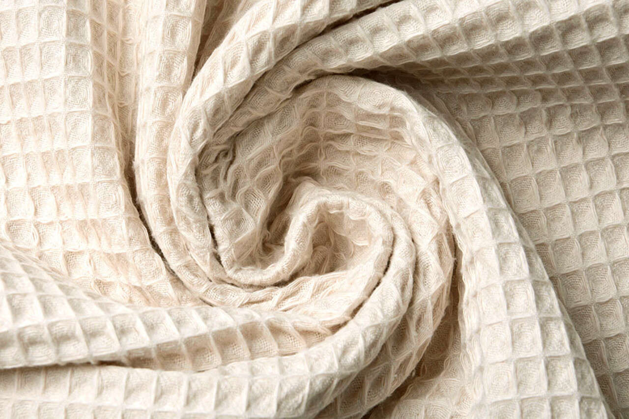 Oeko-Tex® Cotone a Nido D’ape Chiaro Beige Oeko-Tex® Cotone a Nido D’ape Chiaro Beige