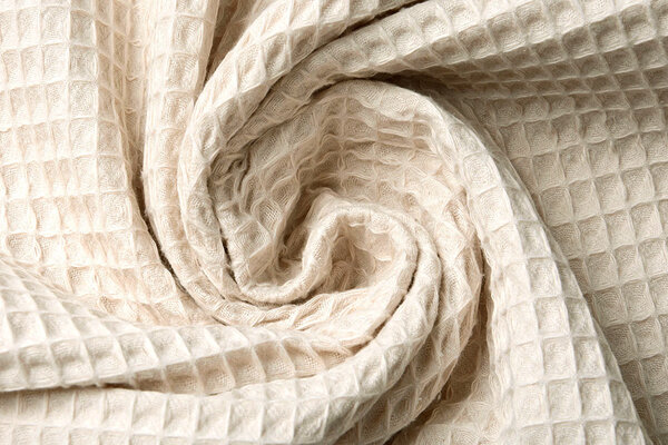 Oeko-Tex®  Wafel Katoen Licht Beige Oeko-Tex®  Wafel Katoen Licht Beige