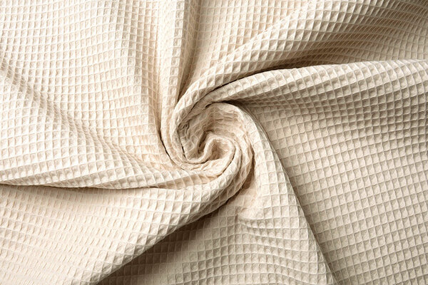 Oeko-Tex® Nid d’Abeille Coton Beige Clair Oeko-Tex® Nid d’Abeille Coton Beige Clair