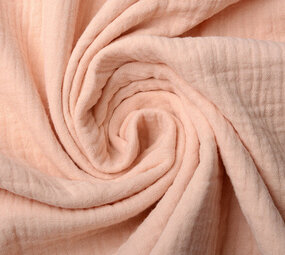Oeko-Tex®  Double Gauze Fabric Peach Oeko-Tex®  Double Gauze Fabric Peach