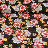 Chiffon Stampato Bregje Nero Chiffon Stampato Bregje Nero