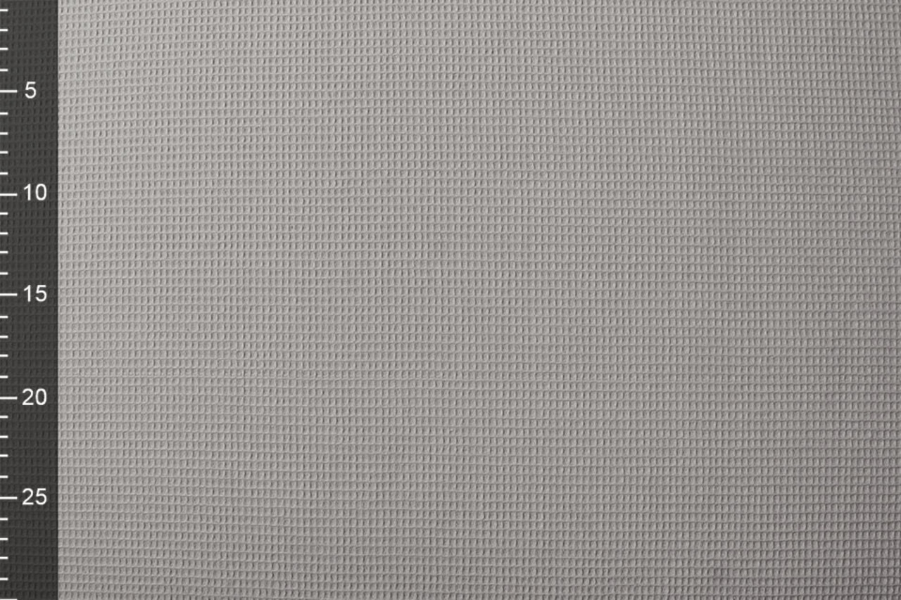 Oeko-Tex®  Mini Waffle Pique Fabric Grey Oeko-Tex®  Mini Waffle Pique Fabric Grey