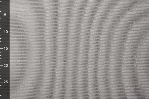 Oeko-Tex®  Mini Waffelpiqué Baumwolle Grau Oeko-Tex®  Mini Waffelpiqué Baumwolle Grau