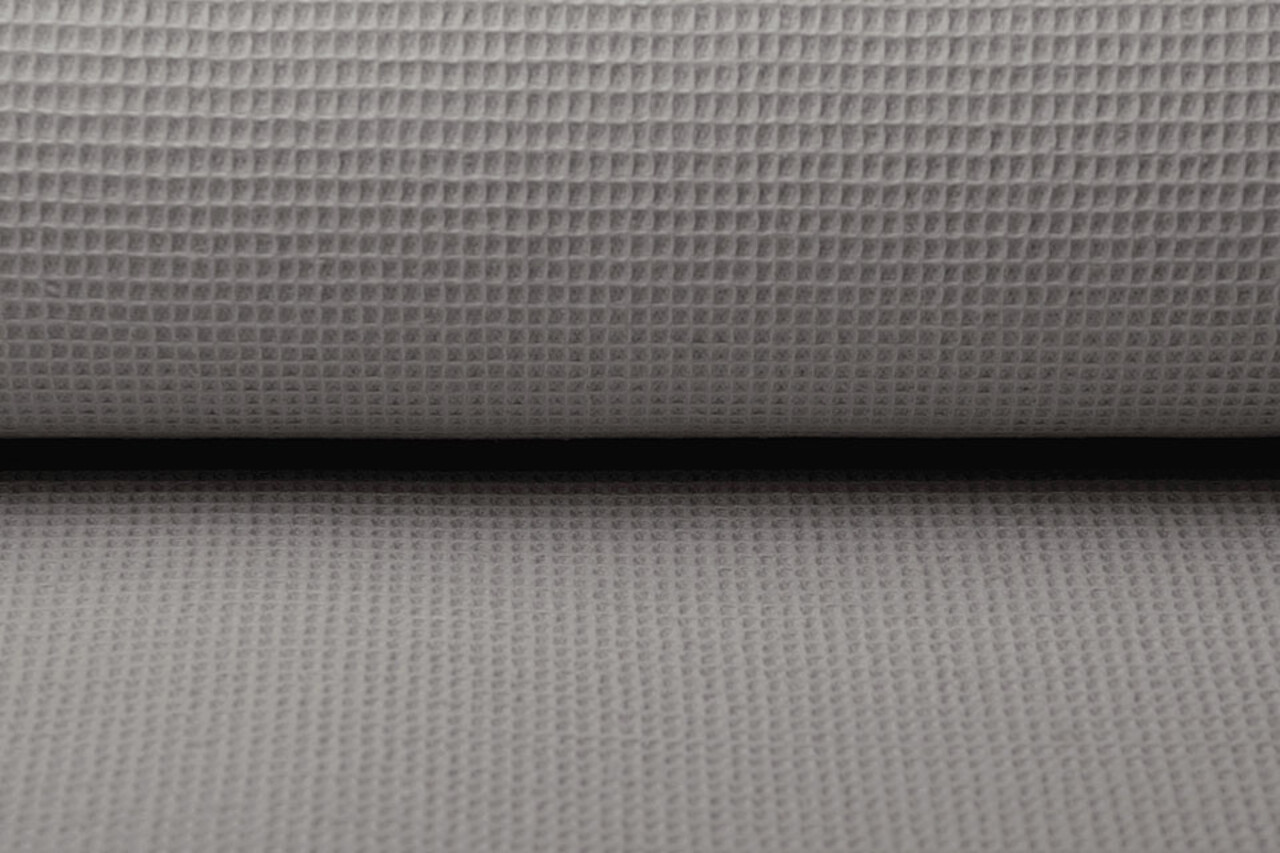 Oeko-Tex®  Mini Waffle Pique Fabric Grey Oeko-Tex®  Mini Waffle Pique Fabric Grey