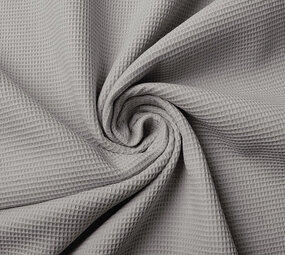 Oeko-Tex®  Mini Waffelpiqué Baumwolle Grau Oeko-Tex®  Mini Waffelpiqué Baumwolle Grau
