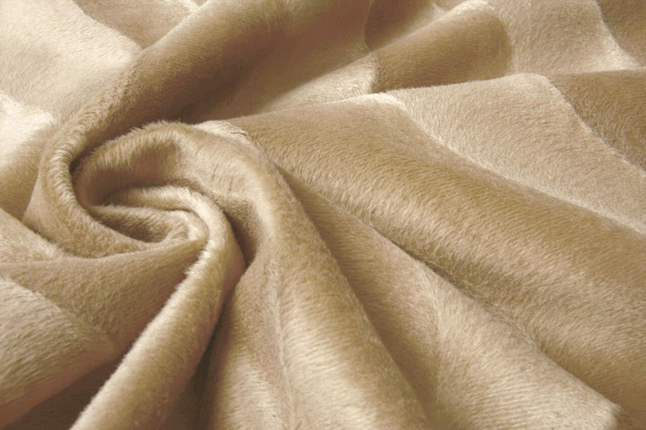 Velboa Tinta Unita Chiaro Beige